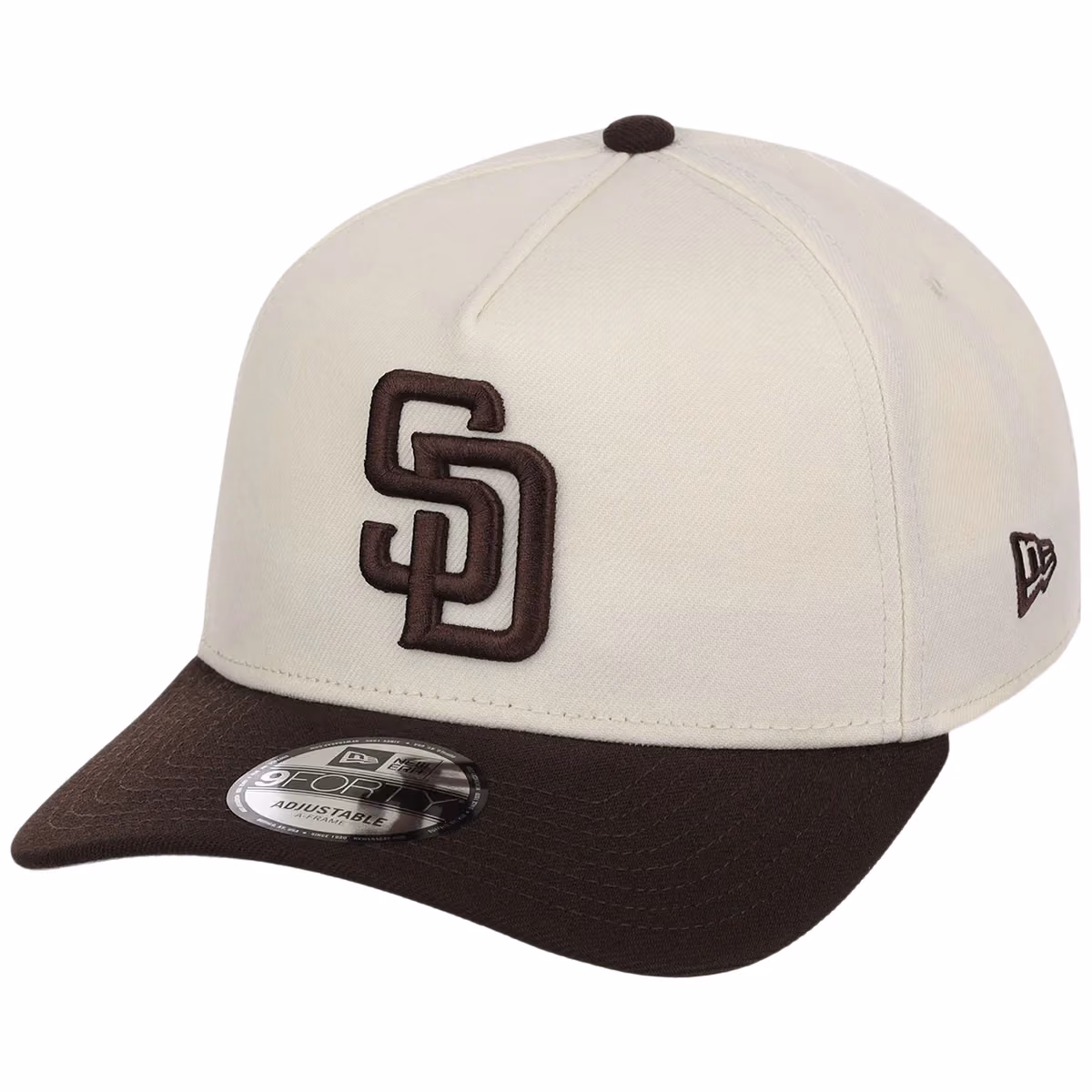 San Diego Padres MLB Chrome OTC New Era 9FORTY A-Frame detail view