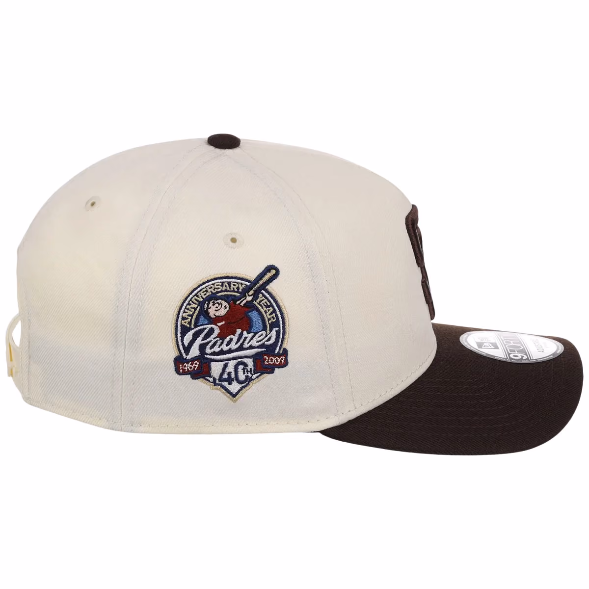 San Diego Padres MLB Chrome OTC New Era 9FORTY A-Frame detail view