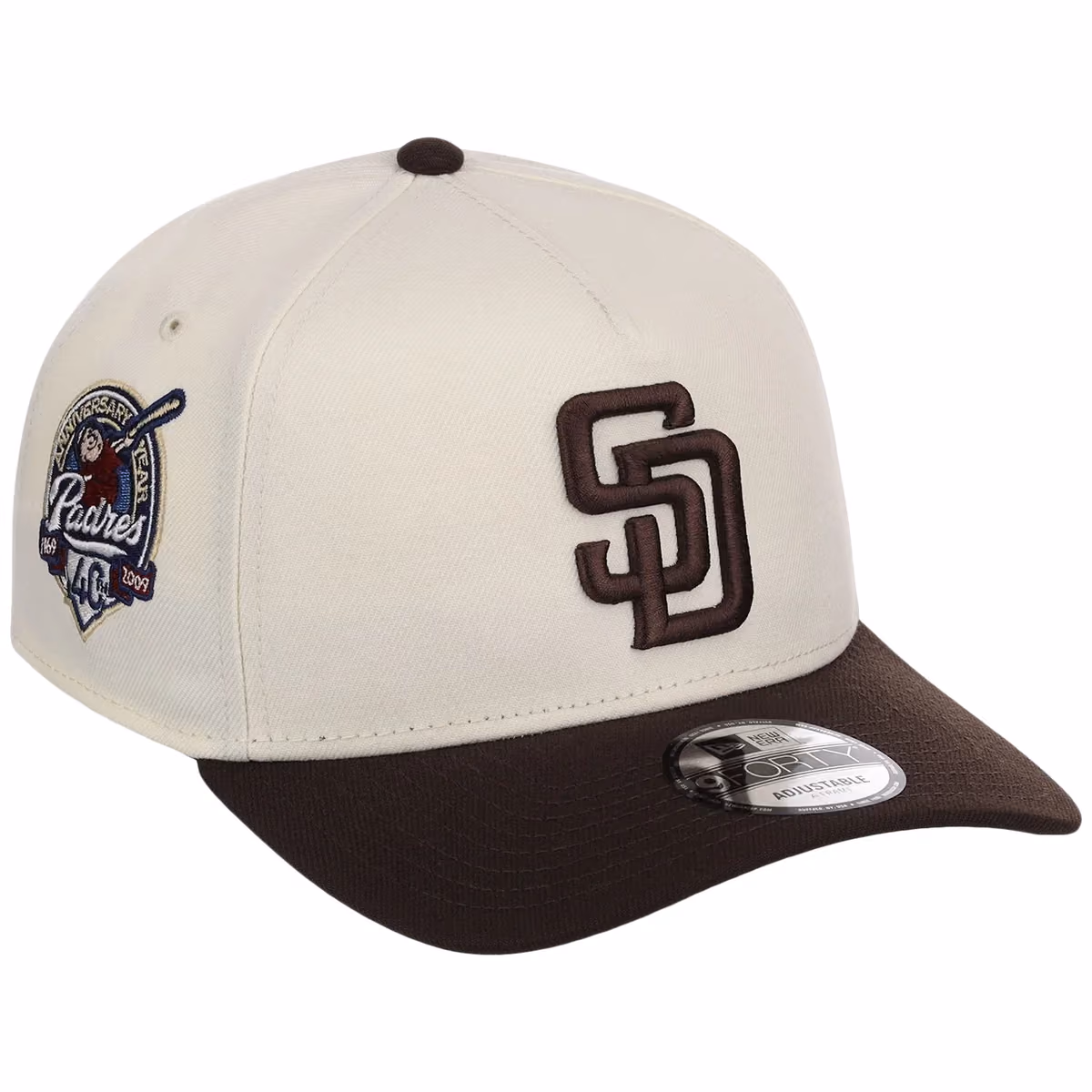 San Diego Padres MLB Chrome OTC New Era 9FORTY A-Frame front view