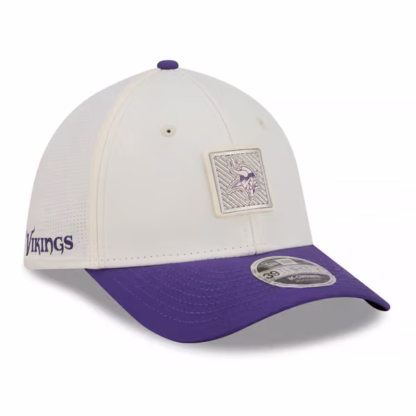 Minnesota Vikings 2026 NFL Training Camp 39THIRTY Flex Cap Cream/Purple product photo