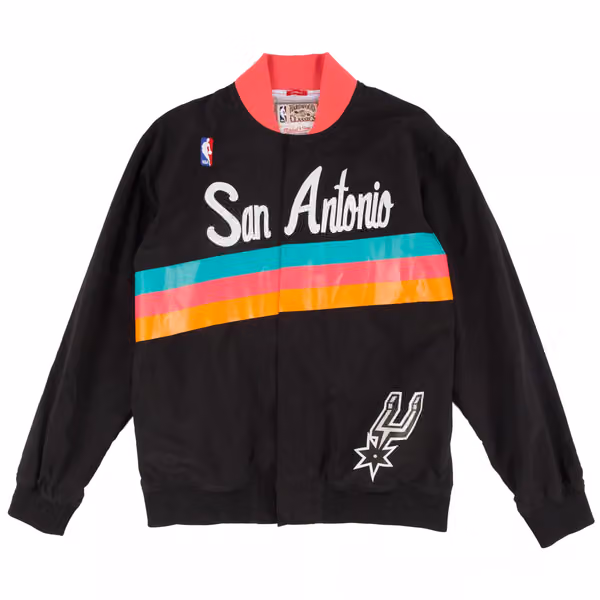 San Antonio Spurs 1994-95 Authentic Warm Up NBA Jacket Black view 1