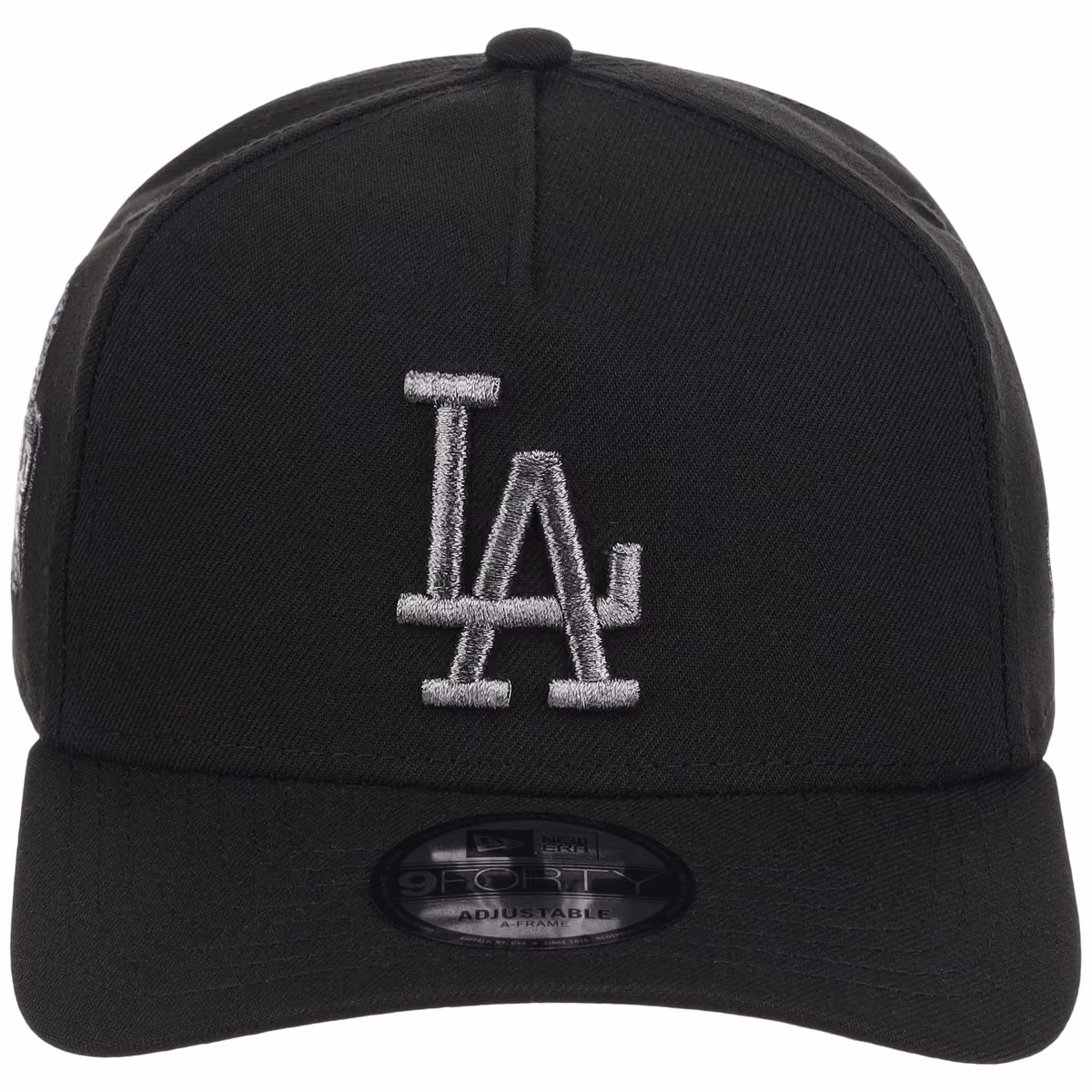 Los Angeles Dodgers MLB Liquid Titanium New Era 9FORTY A-Frame detail view