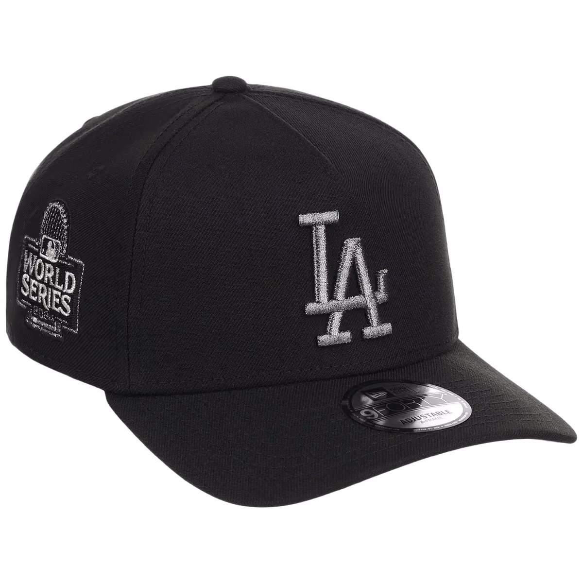 Los Angeles Dodgers MLB Liquid Titanium New Era 9FORTY A-Frame front view