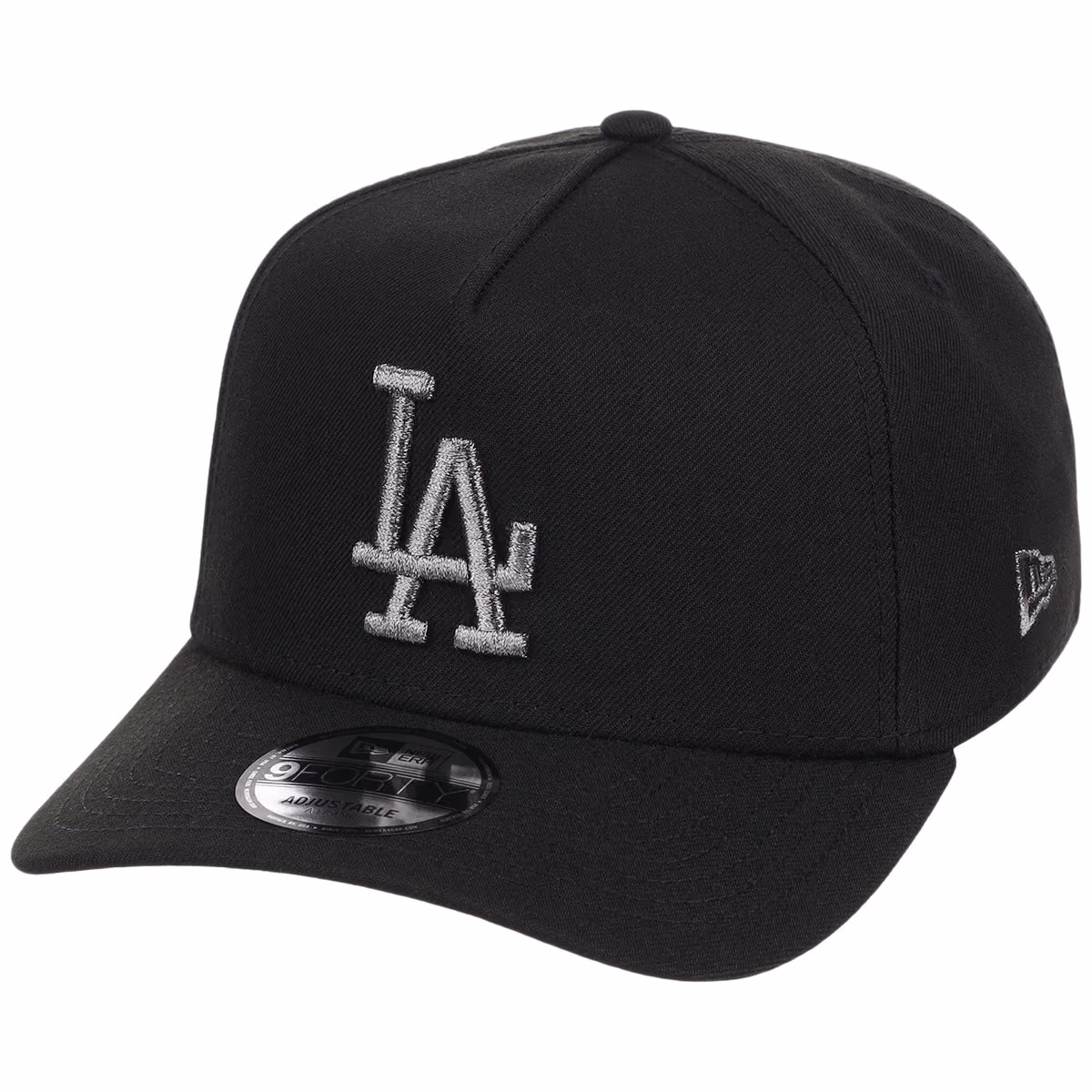 Los Angeles Dodgers MLB Liquid Titanium New Era 9FORTY A-Frame detail view