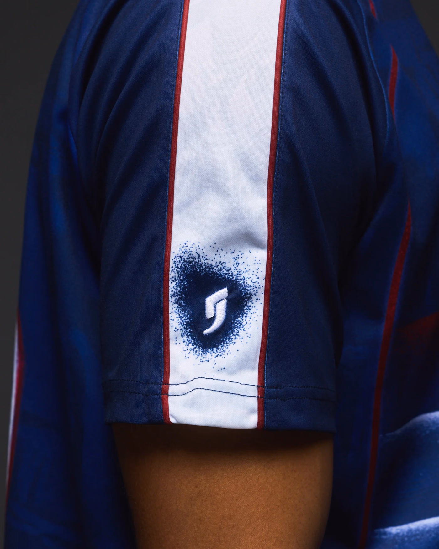 Jersevo Custom Personalized Zizou Retro Jersey right sleeve detail