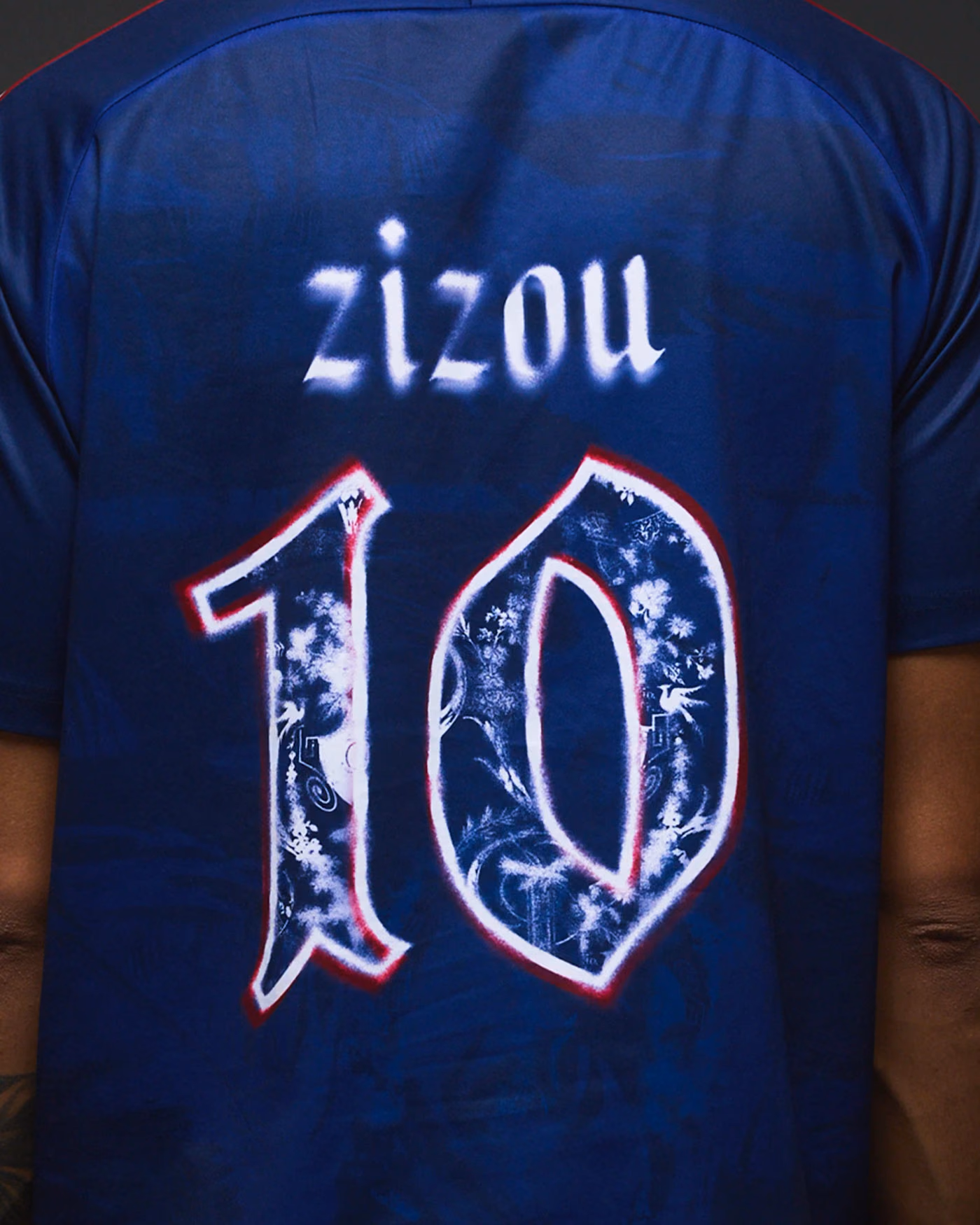 Jersevo Custom Personalized Zizou Retro Jersey back view