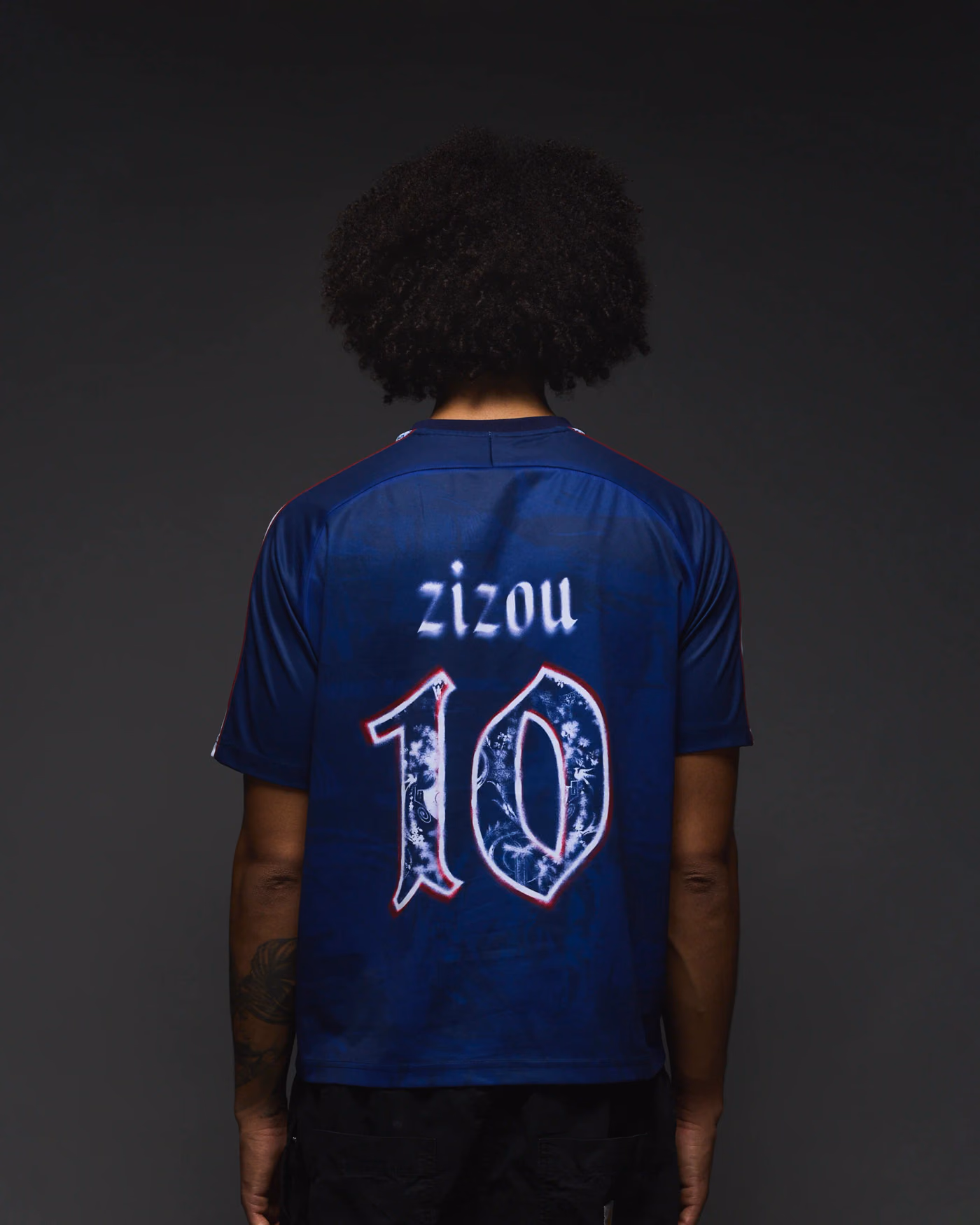 Jersevo Custom Personalized Zizou Retro Jersey back view