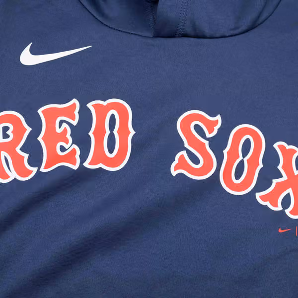 Boston Red Sox Wordmark Nike Therma Dri-FIT MLB Hoodie Navy view 3