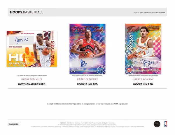 2021/22 Panini NBA Hoops Basketball Hobby Box NBA view 3