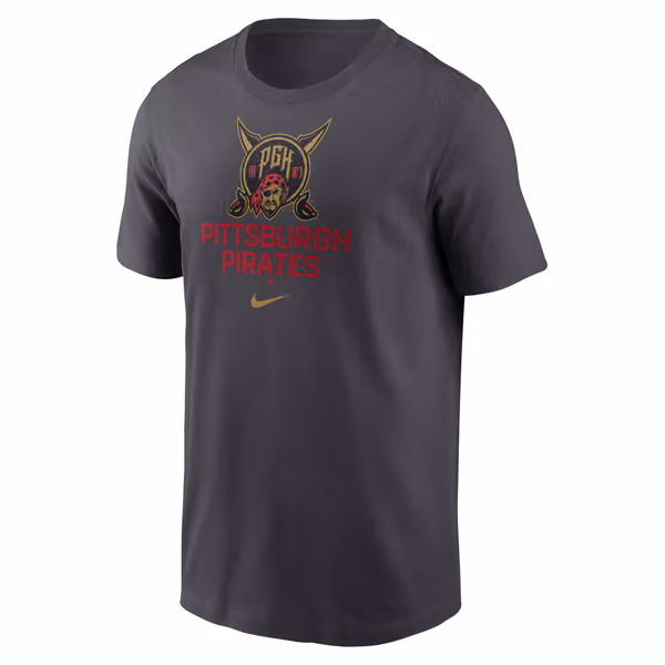 Pittsburgh Pirates City Connect Secondary MLB T-Shirt Dark Gray view 1