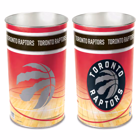 Toronto Raptors NBA Metal Wastebasket view 1