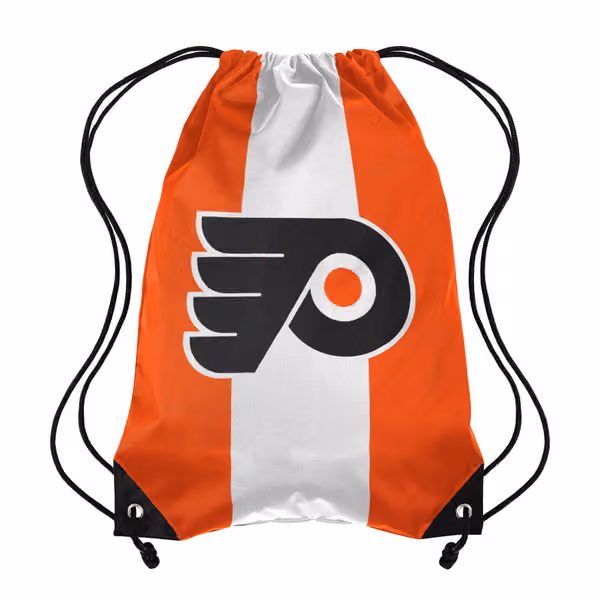 Philadelphia Flyers Team Stripe NHL Drawstring Backpack view 1