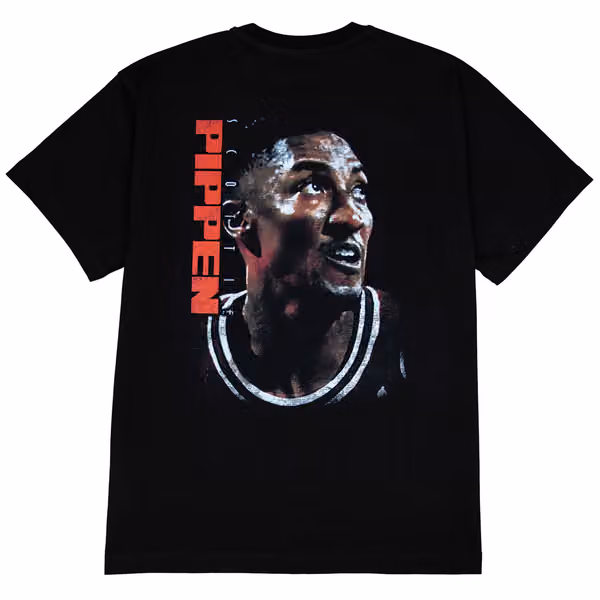 Scottie Pippen Chicago Bulls Face NBA T-Shirt Black view 1