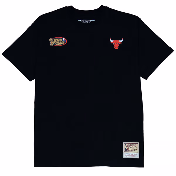 Scottie Pippen Chicago Bulls Face NBA T-Shirt Black view 2