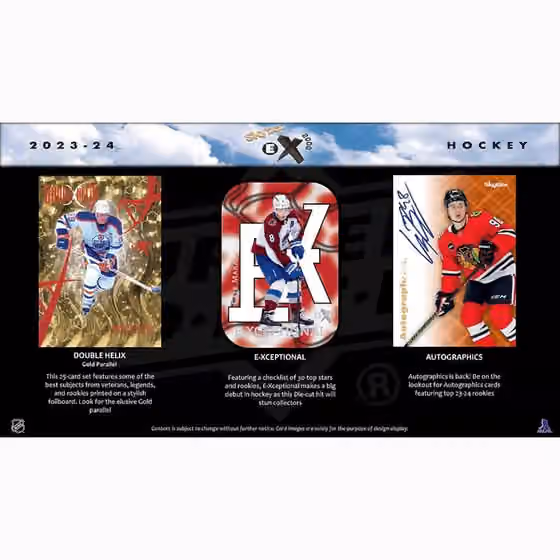 2023/24 Upper Deck Skybox E-X 2000 Hockey NHL Hobby Box view 2