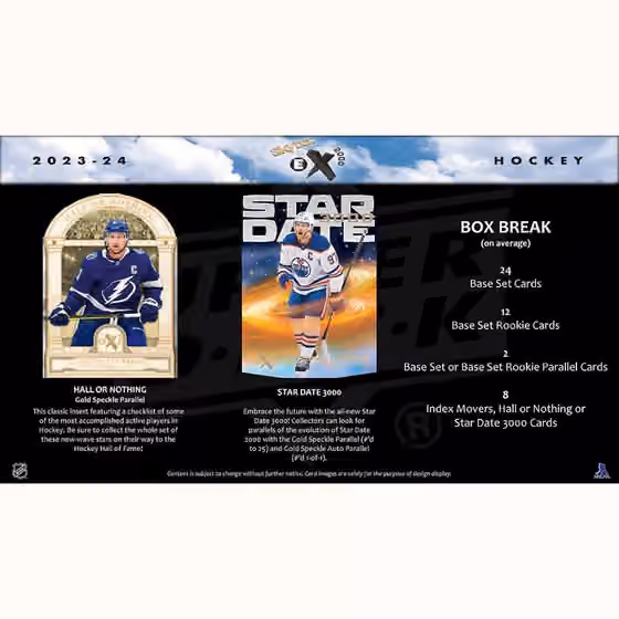 2023/24 Upper Deck Skybox E-X 2000 Hockey NHL Hobby Box view 4