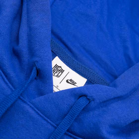 New York Giants 2023 NFL Sideline Nike Club Hoodie Blue view 6