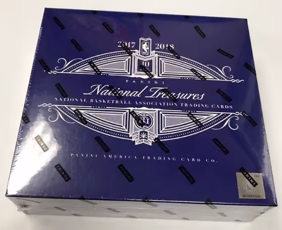 2017/18 Panini National Treasures Basketball Hobby Box NBA view 1