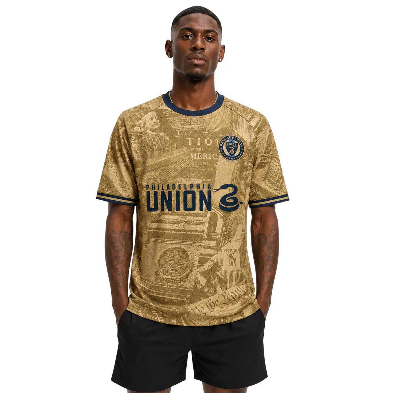 New Philly Union Custom Jersey – Strong Gold Style