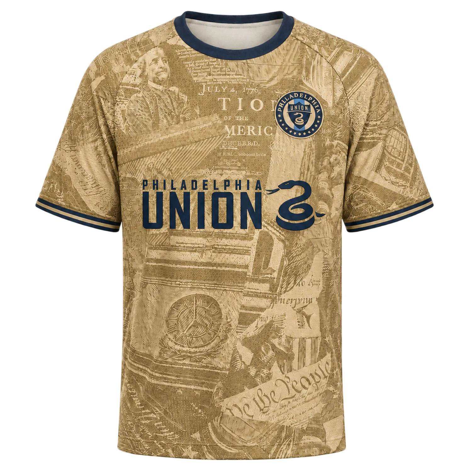 New Philly Union Custom Jersey – Strong Gold Style