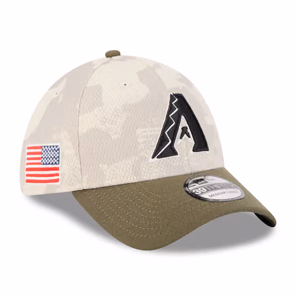Arizona Diamondbacks 2025 MLB Armed Forces New Era 39THIRTY Flex Cap product photo