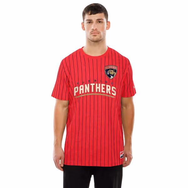 Florida Panthers Retro Stripe NHL T-Shirt Red view 1