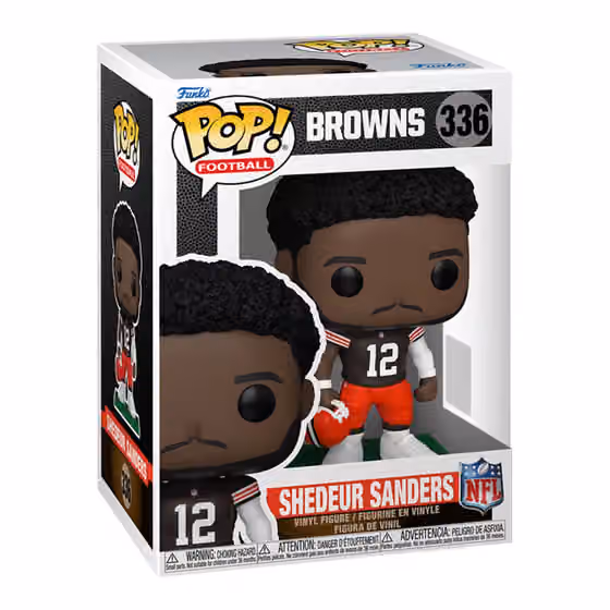Funko POP! #336 Shedeur Sanders Cleveland Browns Vinyl NFL Figure view 1