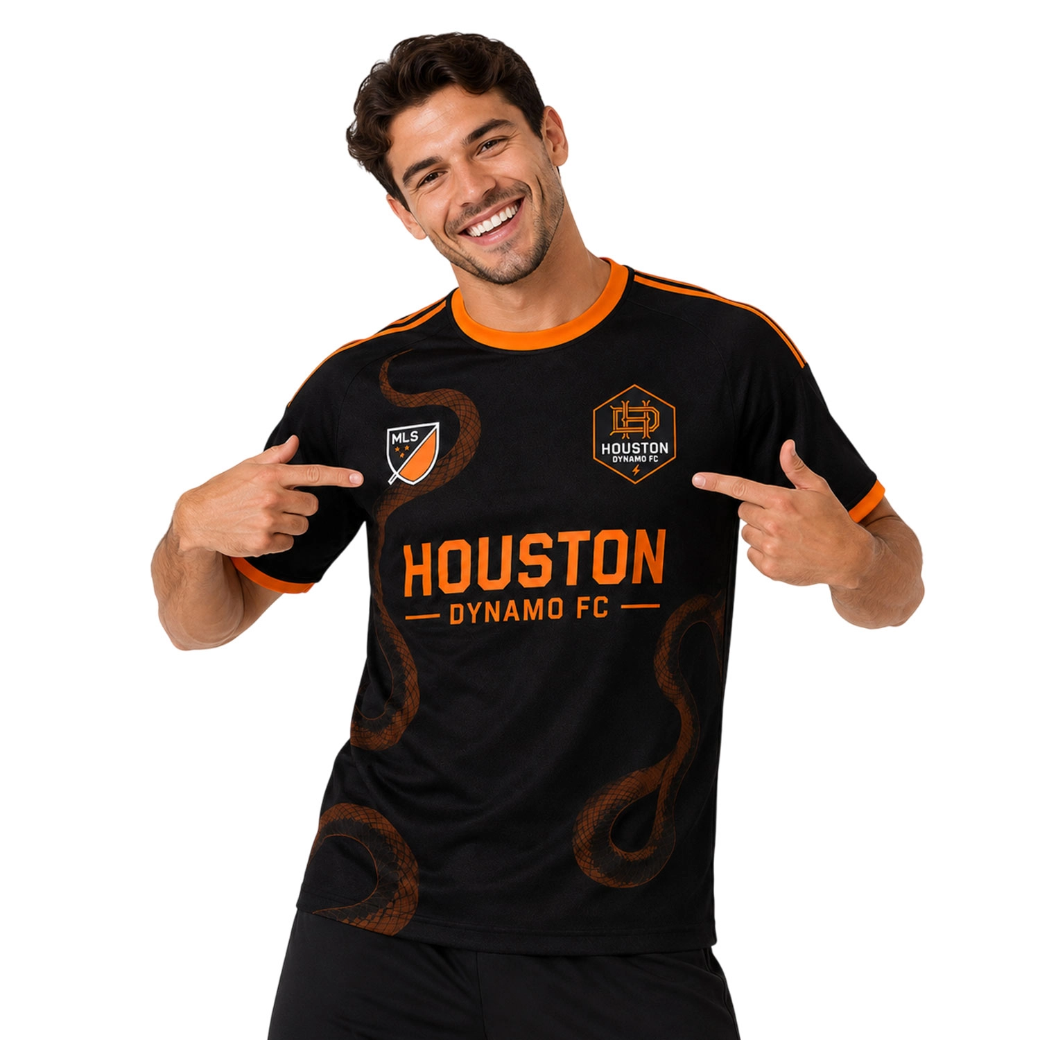 Houston Dynamo FC Custom Jersey Elite Snake Graphic