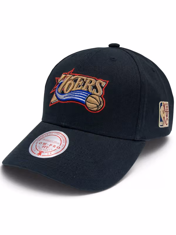 Philadelphia 76ers HWC Low Pro Snapback NBA Cap Black view 1