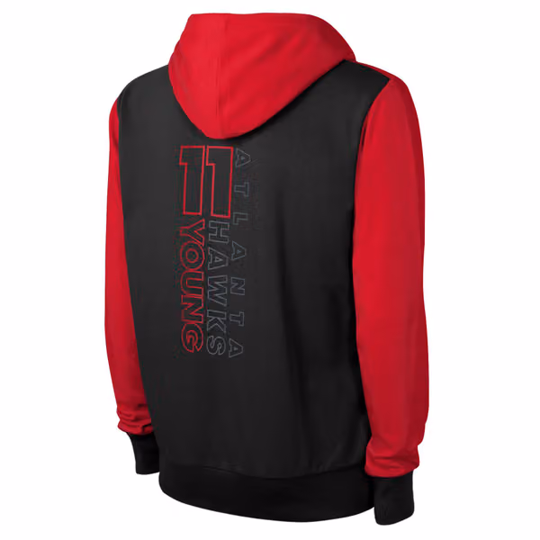 Trae Young #11 Atlanta Hawks Outerstuff NBA Hoodie Black/Red view 3