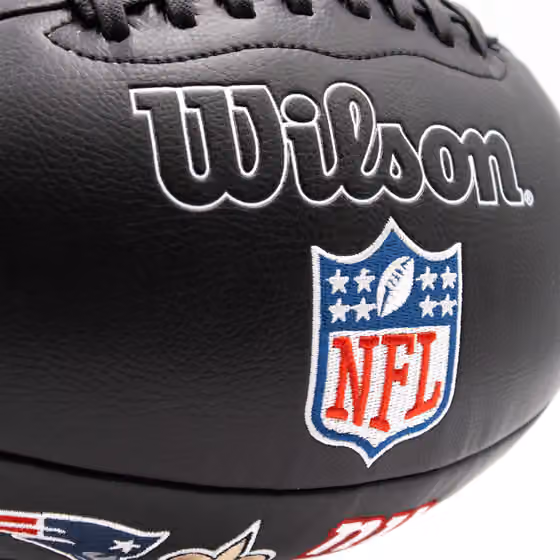 Wilson NFL Alliance All Team Patch Full Size Football Black view 5