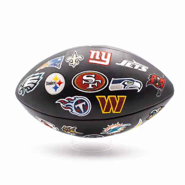 Wilson NFL Alliance All Team Patch Full Size Football Black view 4