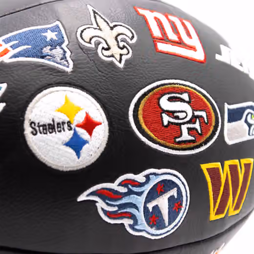 Wilson NFL Alliance All Team Patch Full Size Football Black view 8