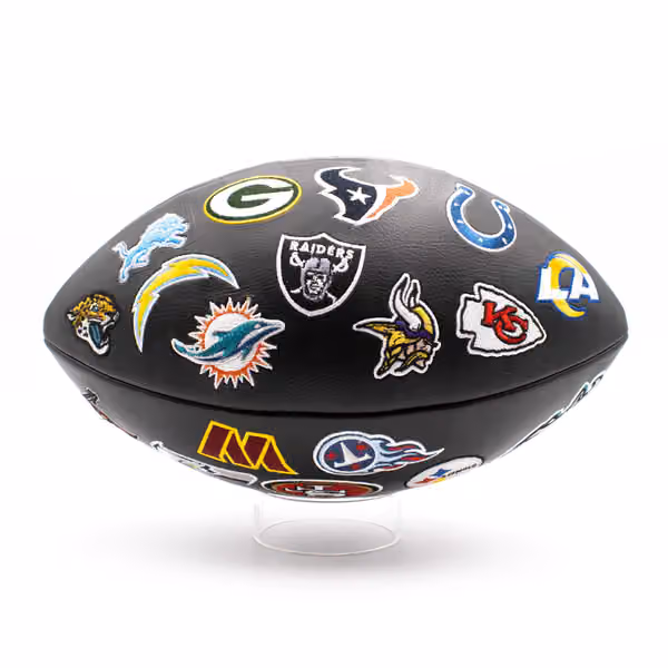 Wilson NFL Alliance All Team Patch Full Size Football Black view 3