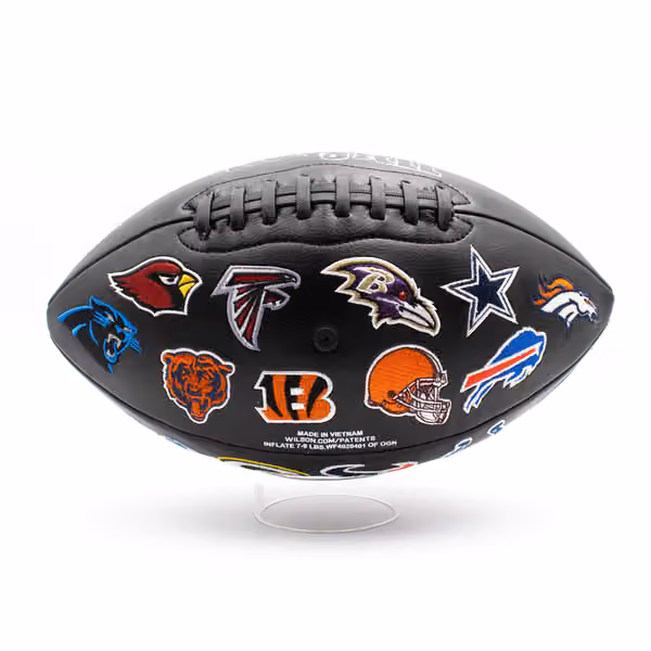 Wilson NFL Alliance All Team Patch Full Size Football Black view 1