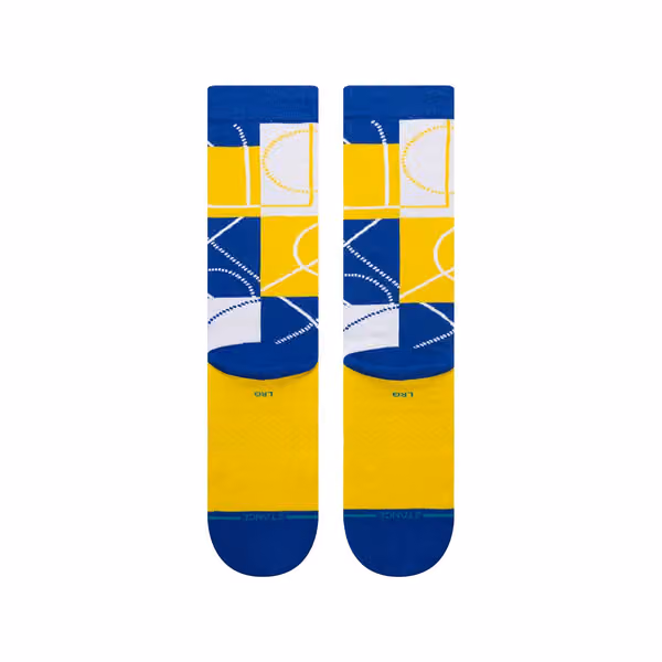 Golden State Warriors Zone Stance NBA Crew Socks view 3