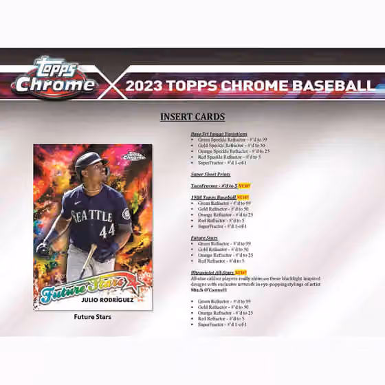 2023 Topps Chrome Baseball MLB Blaster Box view 4