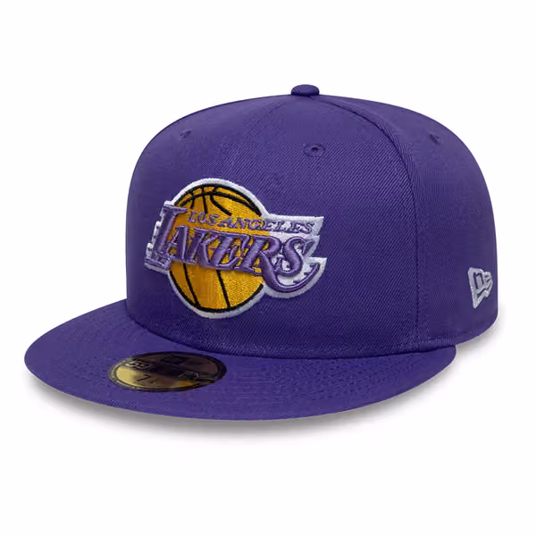 Los Angeles Lakers NBA Hardwood Classics 59FIFTY Fitted Cap Purple product photo