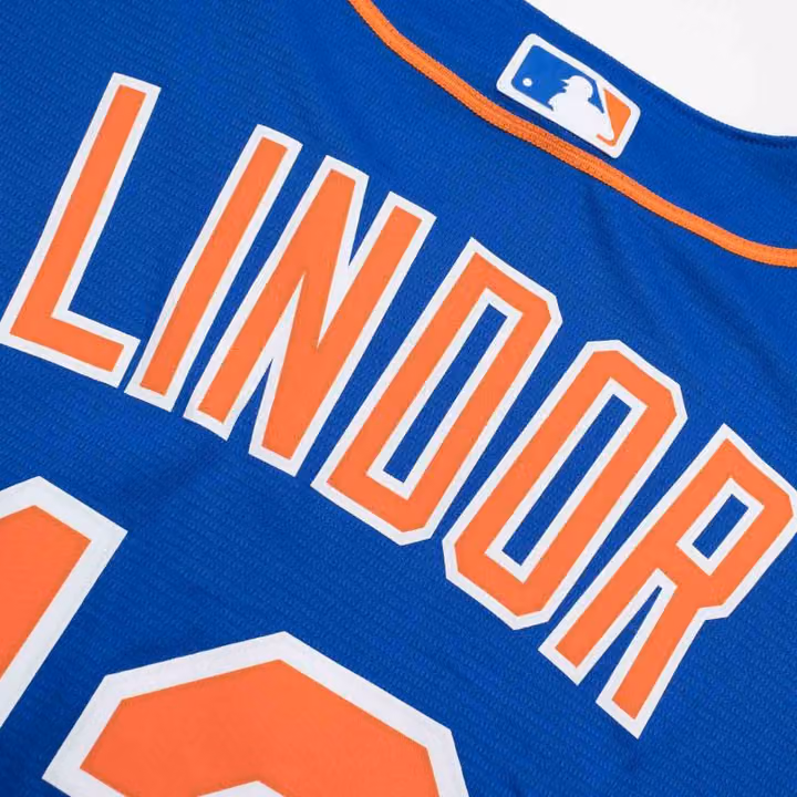 Francisco Lindor #12 New York Mets Nike MLB Jersey Blue view 4