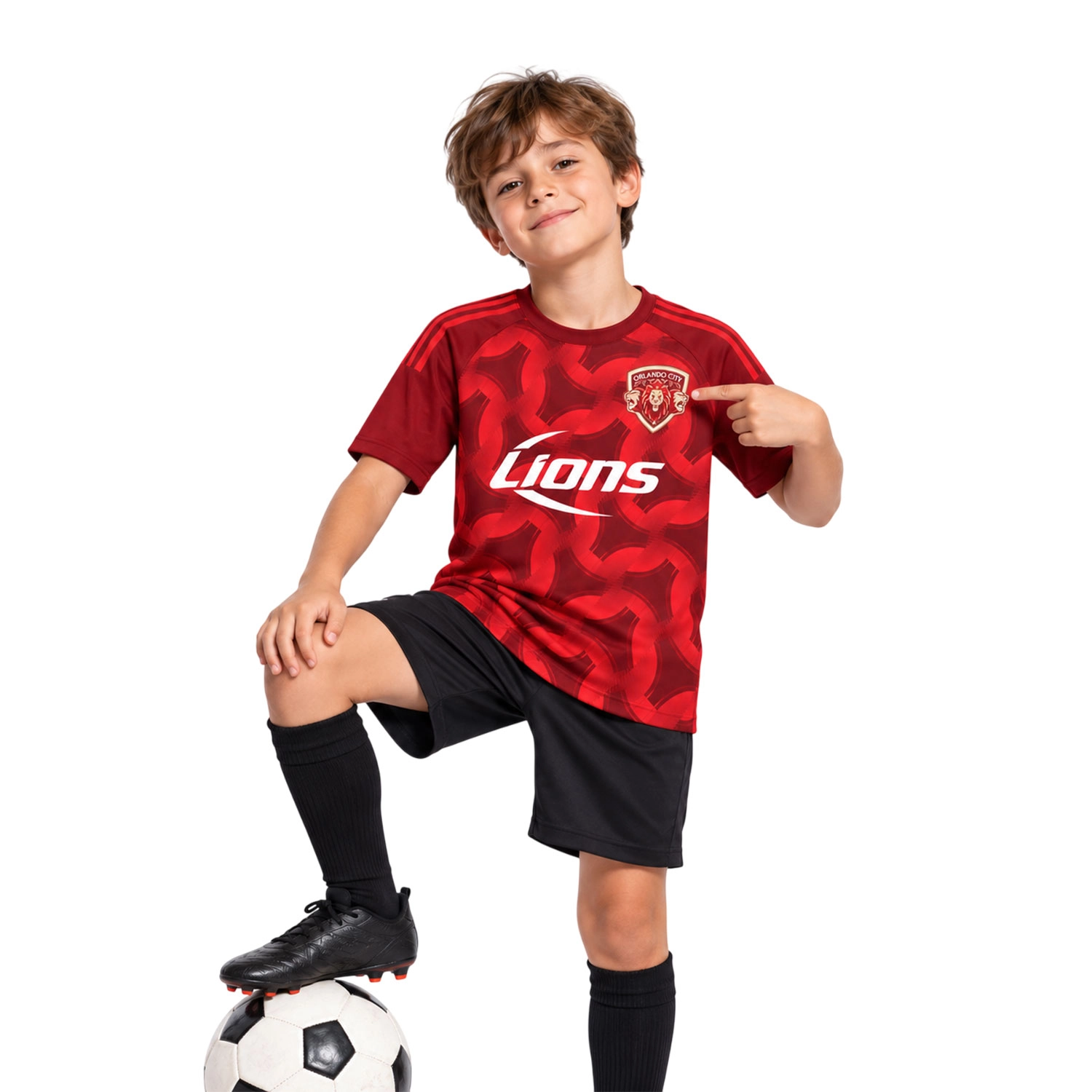 Orlando City Red Jersey Kids 2026 Bold Archive