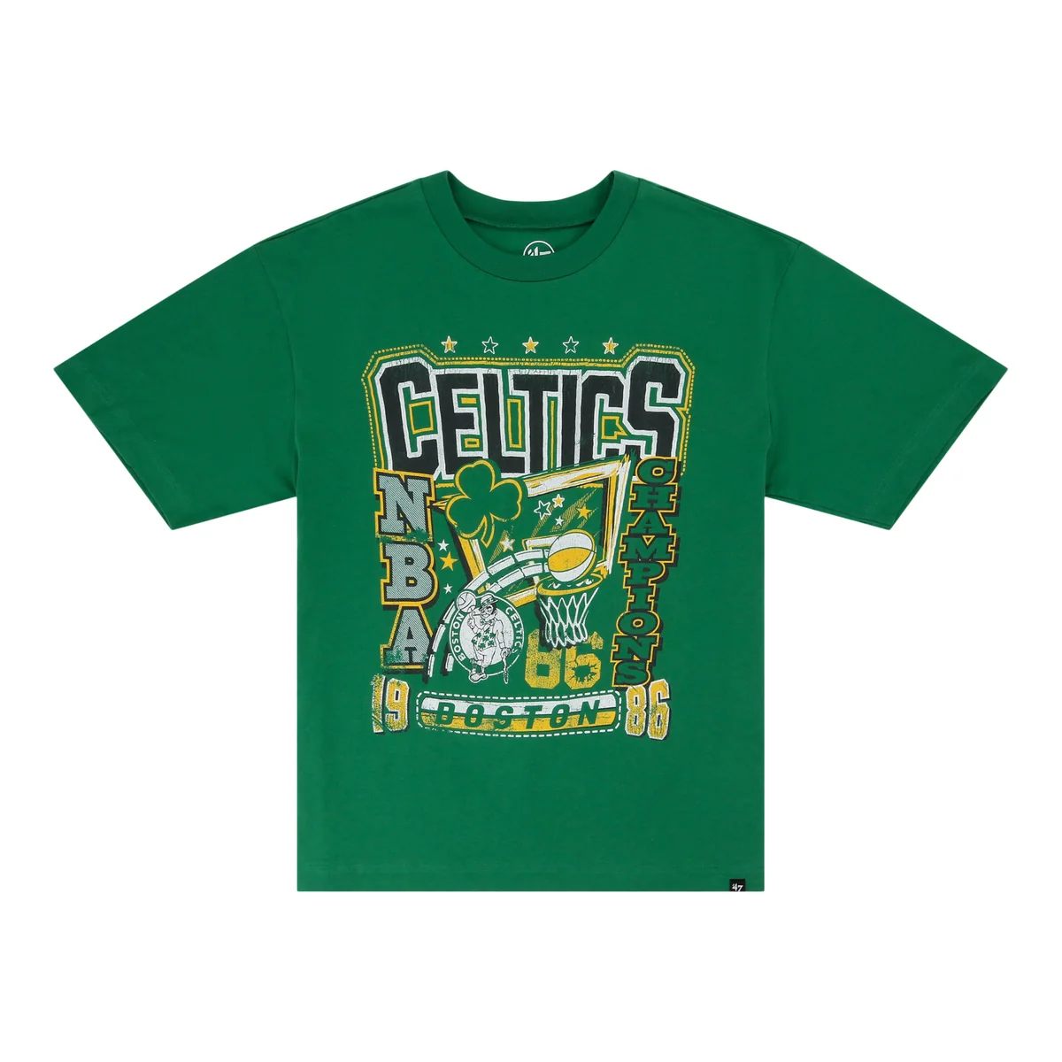 Boston Celtics NBA Champ '47 Collection T-Shirt front view