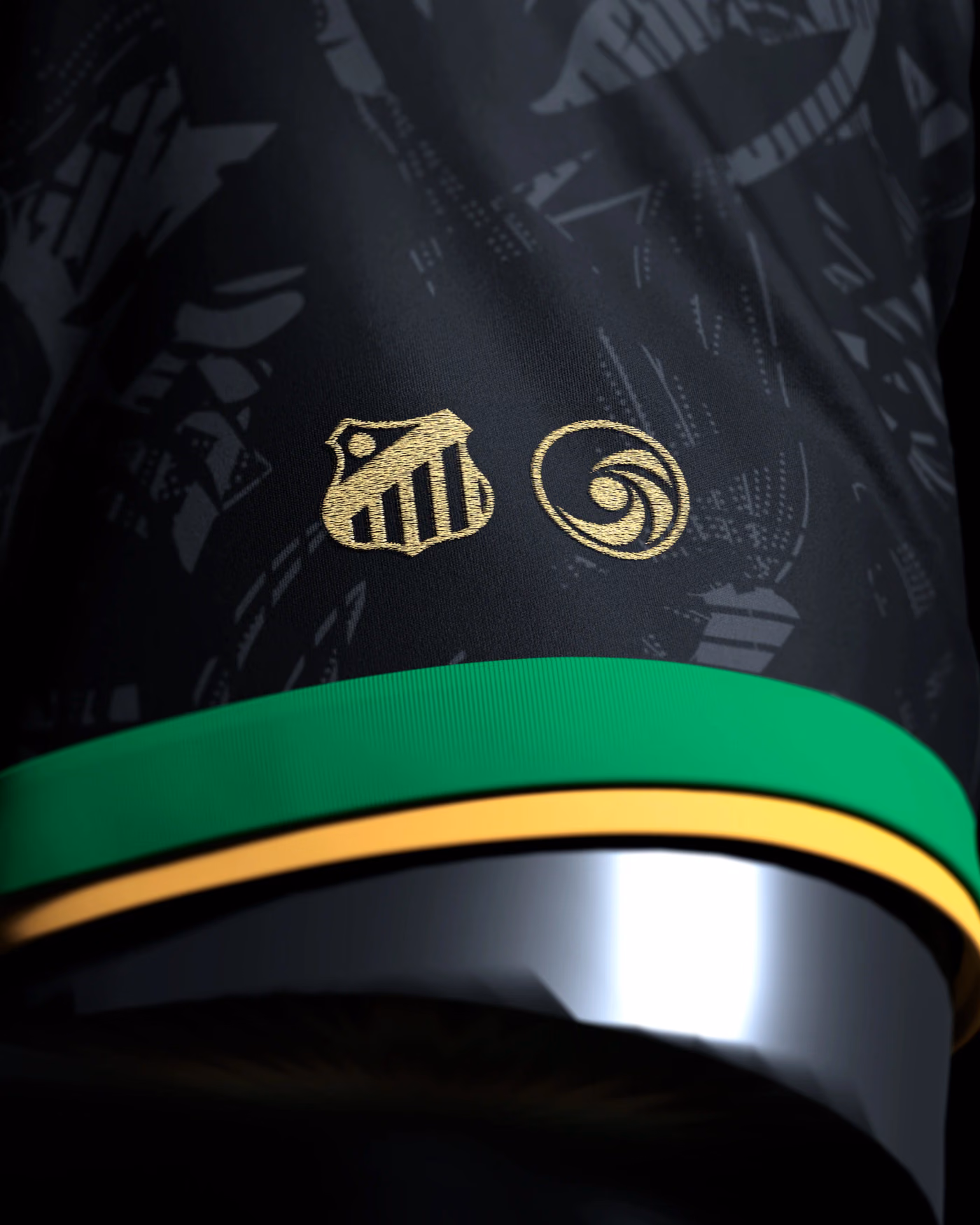 Jersevo Custom Personalized O Rei Jersey left sleeve detail