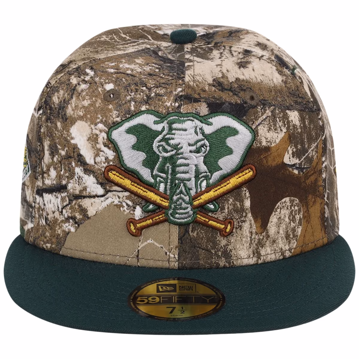 Oakland Athletics MLB Realtree OTC New Era 59FIFTY detail view