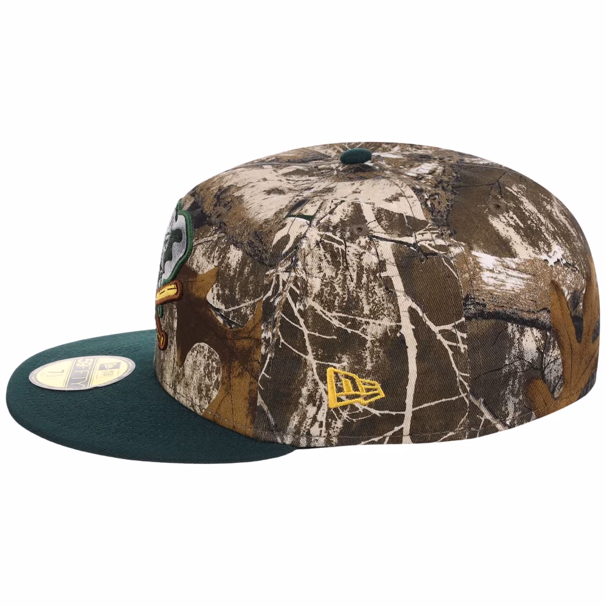 Oakland Athletics MLB Realtree OTC New Era 59FIFTY detail view