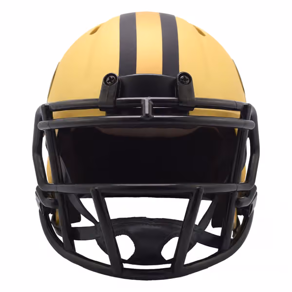 New Orleans Saints Rave Alternate NFL Speed Mini Helmet Gold view 3
