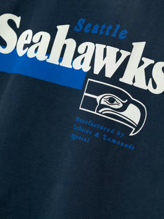 Seattle Seahawks L&L '96 Classics NFL Crew Sweater Navy view 4