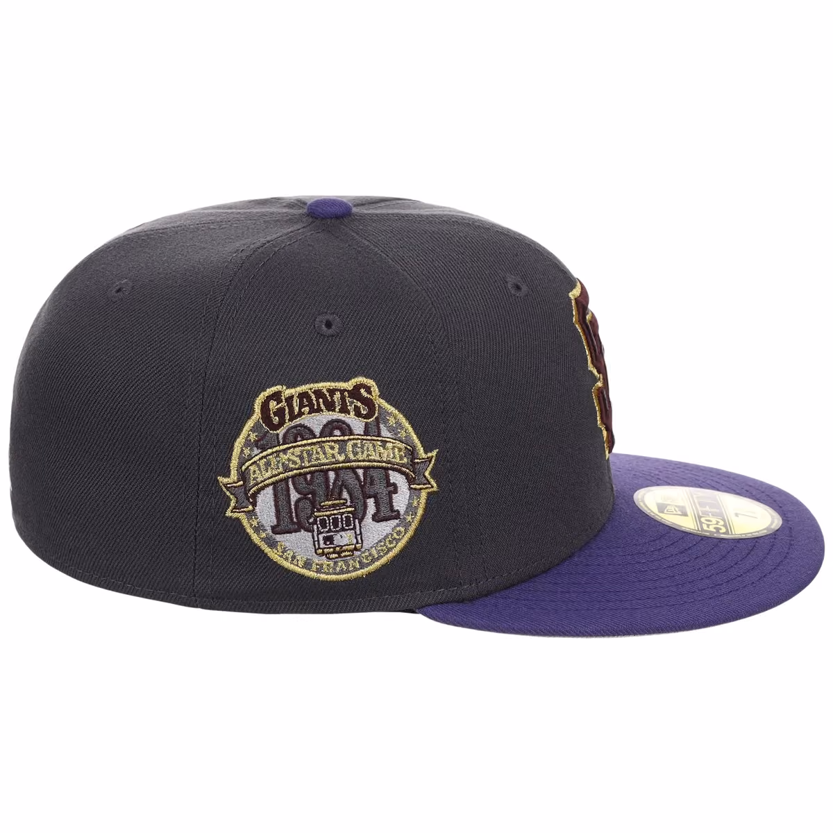 San Francisco Giants MLB Midnight Orchid New Era 59FIFTY detail view