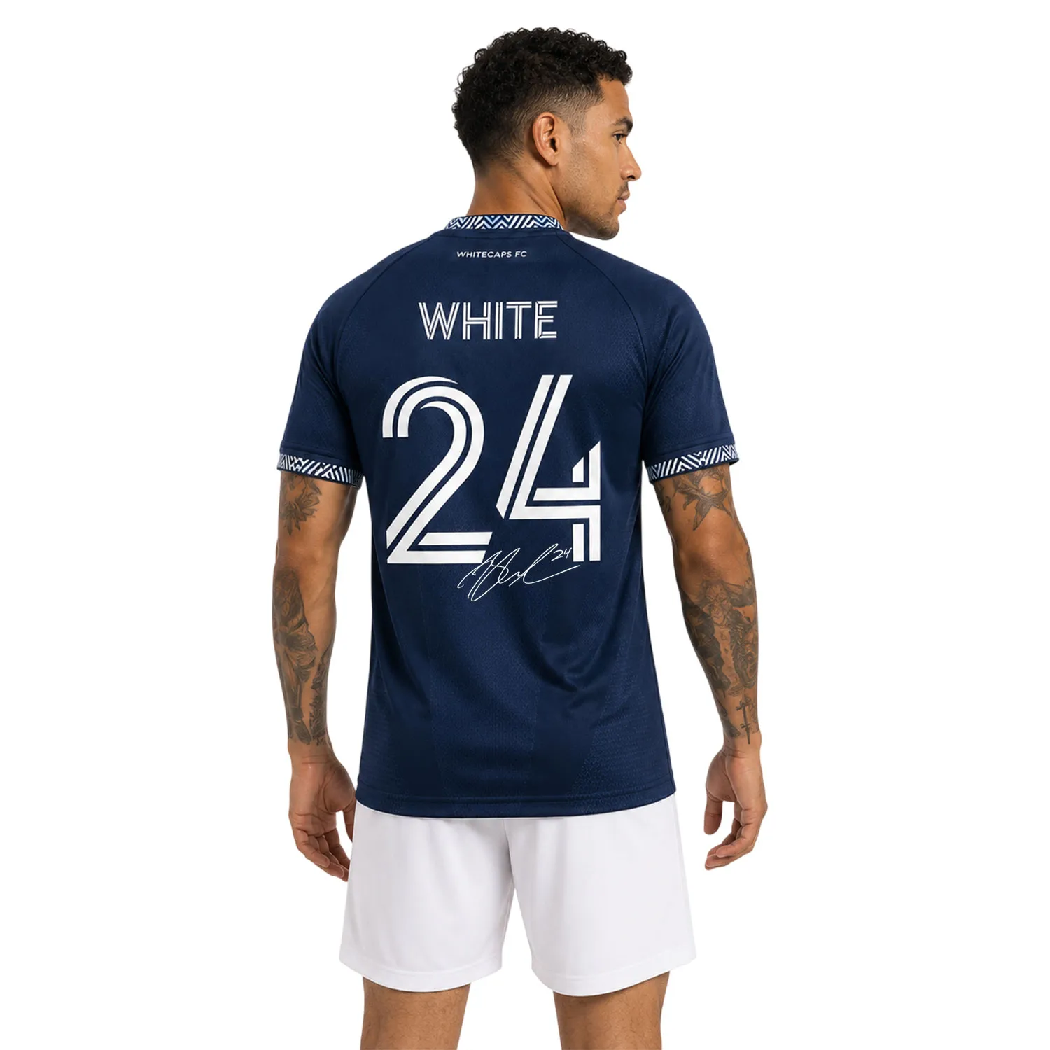 Whitecaps Brian White Blue Jersey Epic Soccer Wear