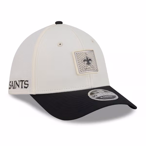 New Orleans Saints 2026 NFL Training Camp 39THIRTY Flex Cap Cream/Black product photo