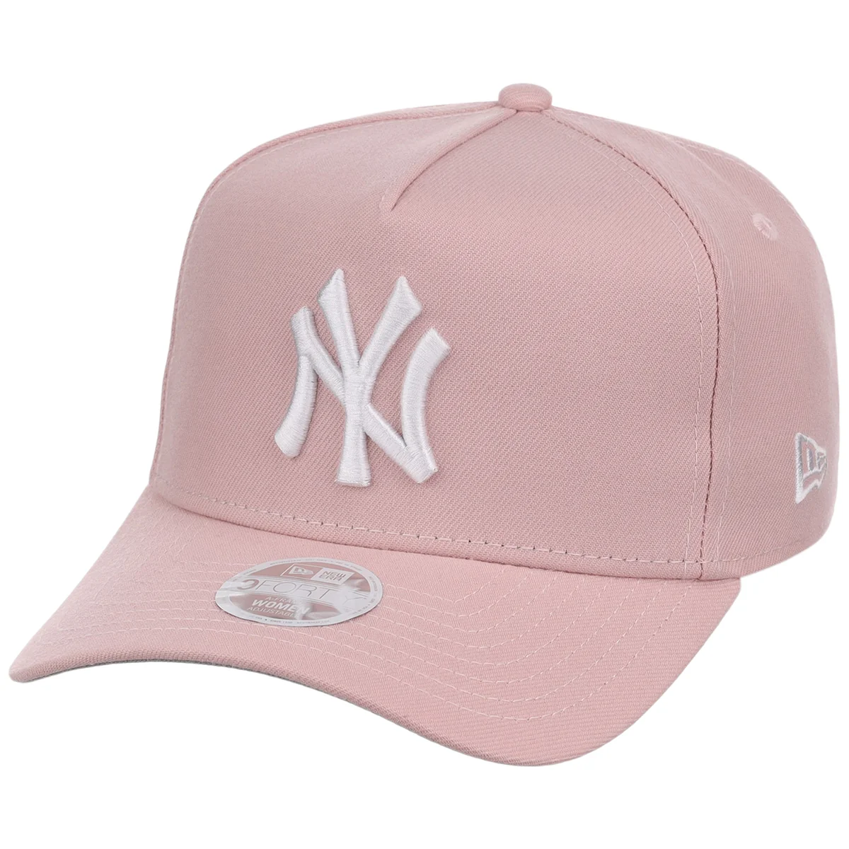 New York Yankees Women's New Era 9FORTY Pink A-Frame detail view